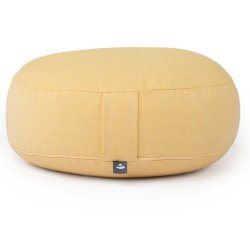 Rondo meditationspude Classic Dobby med speltskaller - Ekstra Flad - 18,5 x 38,5 cm.