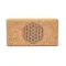 Yogablok i kork, Flower of life - 23 x 12 x 7,5 cm.