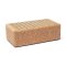Yogablok Flower of life i kork - 23 x 12 x 7,5 cm.