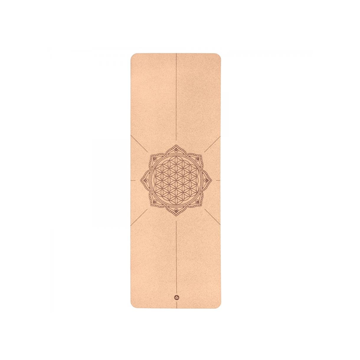 Bodhi Bodhi Yogamåtte af Naturgummi og Kork Flower of Life