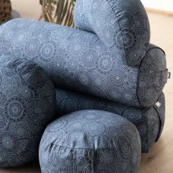 YogiMne Meditationspude Maharaja Collection med boghvedeskaller