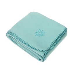 Asana Yogat�ppe i fleece med broderi - 140 x 200 cm.