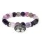 Armbnd Fluorit og Ametyst med Livets Tr vedhng