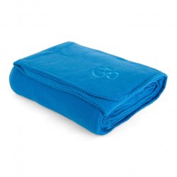 Asana Yogatppe i fleece med broderi - 140 x 200 cm.