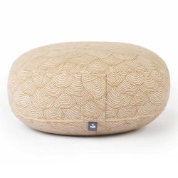 Rondo Ekstra flad meditationspude Classic Lahari m. speltskaller - 18,5 x 38,5 cm.