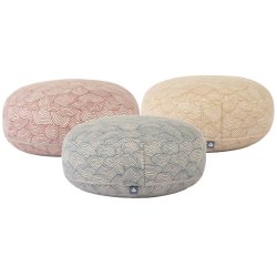 Rondo Ekstra flad meditationspude Classic Lahari m. speltskaller - 18,5 x 38,5 cm.