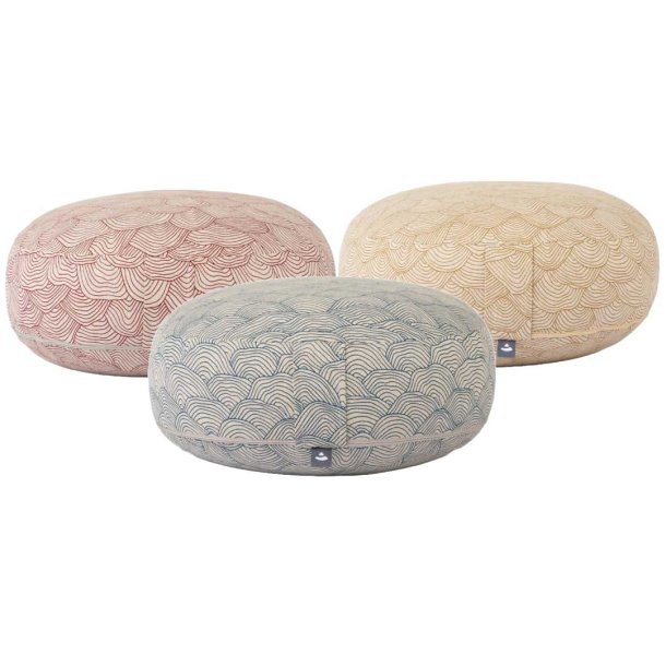 Rondo Ekstra flad meditationspude Classic Lahari m. speltskaller - 18,5 x 38,5 cm.