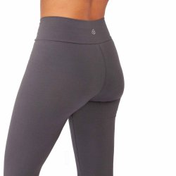 Yamadhi Crossed Waist Yogaleggings i kologisk bomuld - Bordeaux