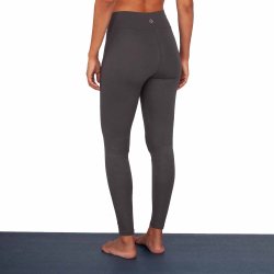 Yamadhi Crossed Waist Yogaleggings i kologisk bomuld - Bordeaux