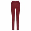 Yamadhi Crossed Waist Yogaleggings i kologisk bomuld - Bordeaux