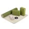 Bodhi Yogast FLOW med mtte, blokke og blte - Oliven/Sand