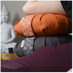 Samarali Zafu Meditationspude med boghvedeskaller - kologisk