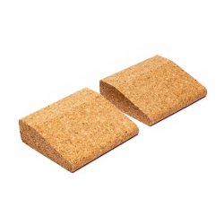 Yogablokke i kork - 2 sm kiler - 7,5 x 9 x 3 cm