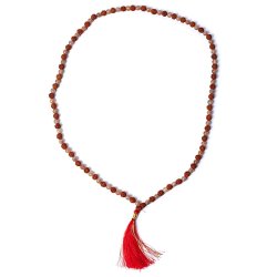 Mala Kde/Armbnd m. mnesten og rudraksha - 108 perler