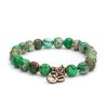 Mala Armbnd med Jaspis Imperial og Ohm-vedhng