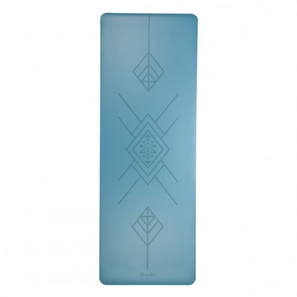 Phoenix Yogamtte af Naturgummi - Bl Tribal - 185 x 66 x 4 mm.