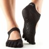 ToeSox Full-Toe Grip Bellarina Yogastrmpe - Sort