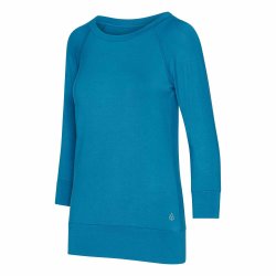 Yamadhi Yogabluse med 3/4 rmer i viskose - Turkis