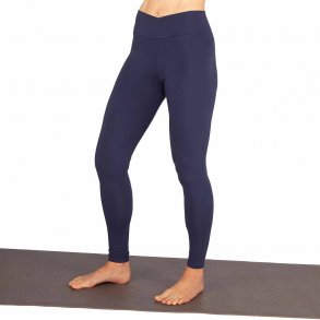 Yamadhi Crossed Waist Yogaleggings i kologisk bomuld - Mrkebl