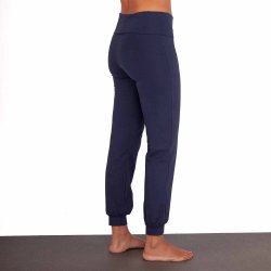 Yamadhi Roll-Down Yogabukser i kologisk bomuld og elastan - Sort