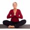 Yamadhi Sl-om Yogabluse i viskose - Rd/Burgundy