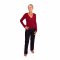 Yamadhi Sl-om Yogabluse i viskose - Rd/Burgundy
