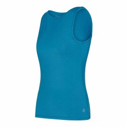 Yamadhi Yogatop med Bdudskring - Petrol/bl - 100% modial