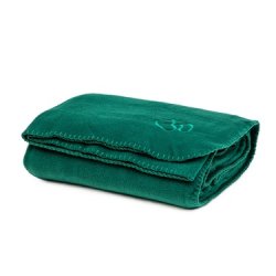 Asana Yogatppe i fleece med broderi - 140 x 200 cm.