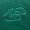 Asana Yogatppe i fleece med broderi - 140 x 200 cm.