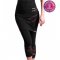 Yogamasti Lotus Capri Yoga Leggings m. nederdel - Sort