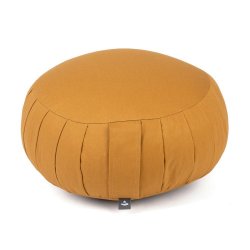 Zafu Eco Meditationspude med plisser - speltskaller - kologisk