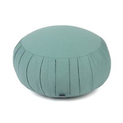 Zafu Eco Meditationspude med plisser - speltskaller - kologisk