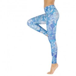 Niyama Yoga Leggings - True Blue