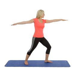 Pilates- og Yogamtte - Med ophngsjer - 180 x 60 x 0,6 cm. 