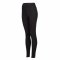 Yamadhi Crossed Waist Yogaleggings i kologisk bomuld - Sort