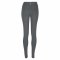 Yamadhi Crossed Waist Yogaleggings i kologisk bomuld - Anthrazit