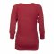 Yamadhi Yogabluse med 3/4 rmer i viskose - Rd/Burgundy