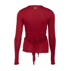 Yamadhi Sl-om Yogabluse i viskose - Rd/Burgundy