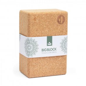 Bodhi XXL Yogablok i kork - 22 x 14 x 9,5 cm.