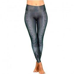 Niyama Yoga Leggings m. h�j talje - Maori Magic