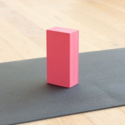 Asana Yogablok - Hjlpemiddel til yoga og pilates - 22 x 11 x 6,6 cm.